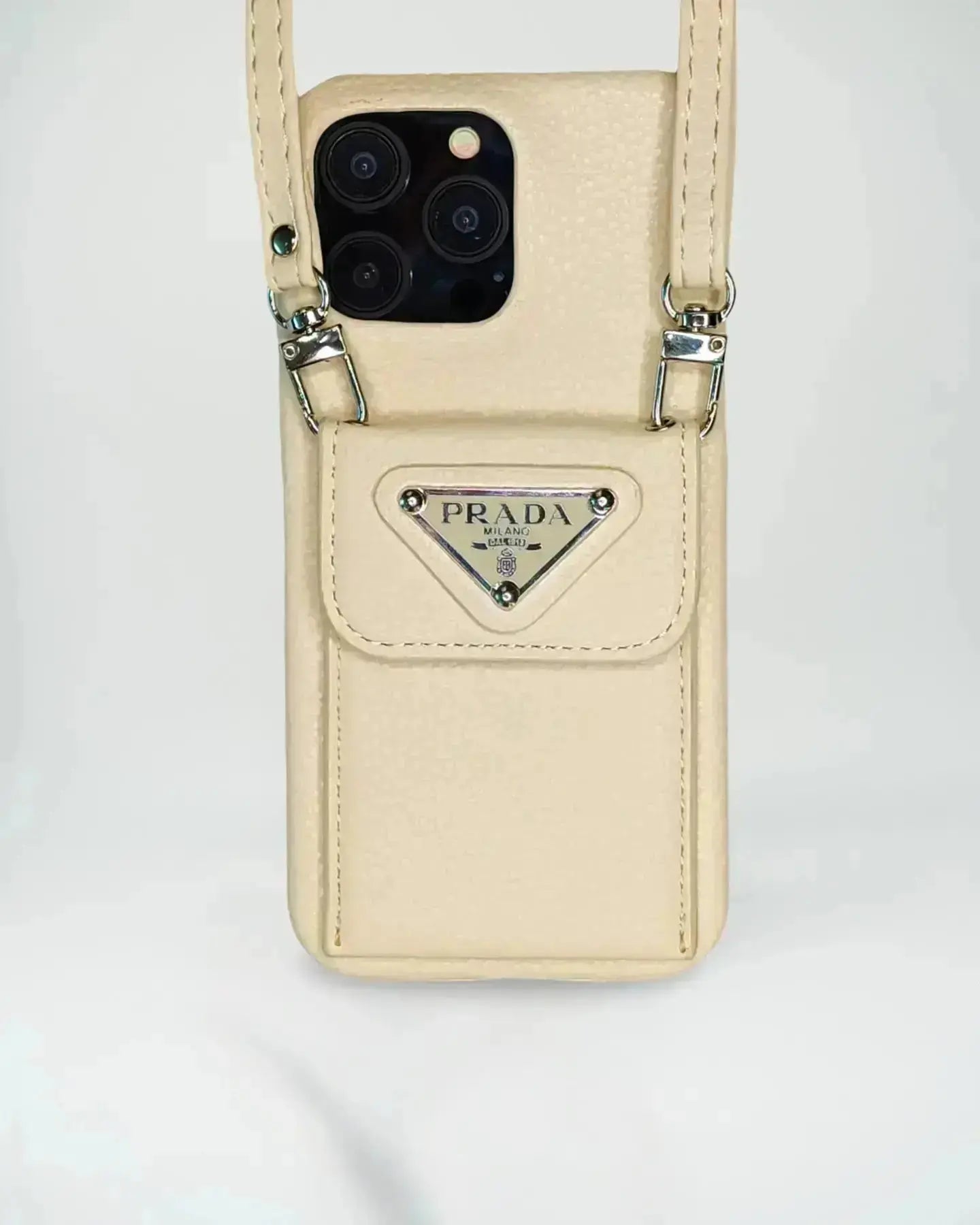 Le Zest Prada iPhone 17 Pro Max Case With Strap Crossbody BREATHE