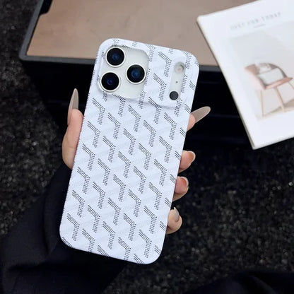 Goyard iPhone 18 Pro Case – Vintage Monogram Luxury Cover