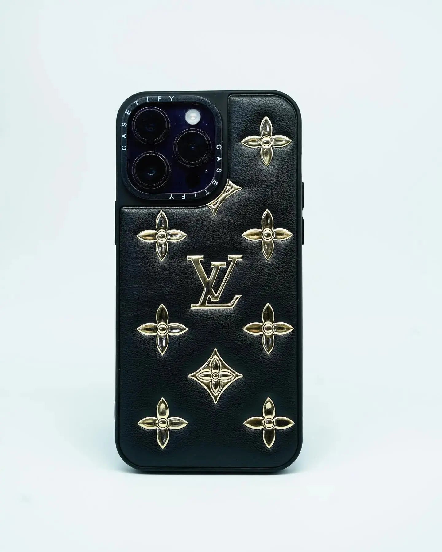 Black Gold Louis Vuitton iPhone 17 Pro Max Case BREATHE