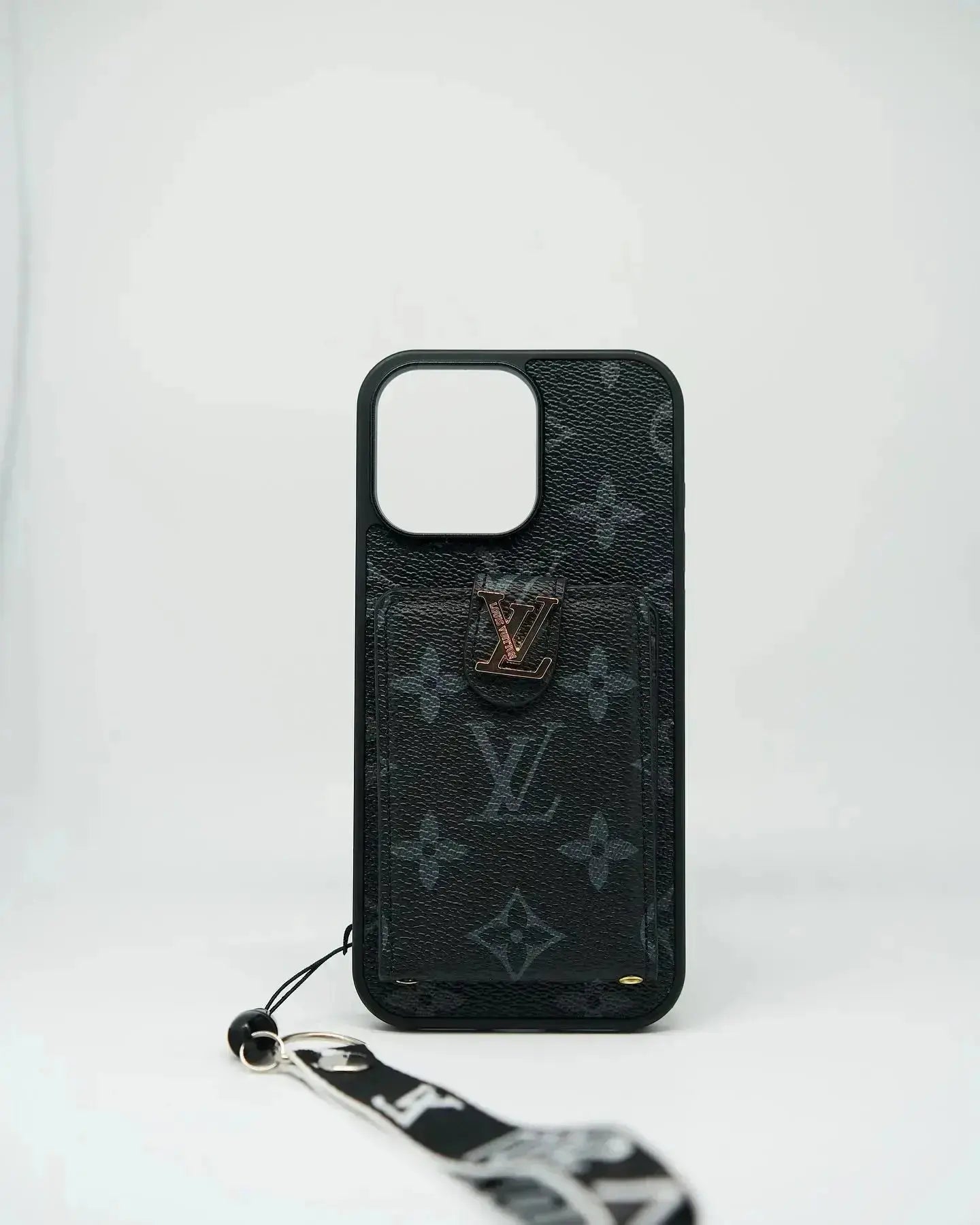 White Louis Vuitton iPhone 17 Pro Max Case Cardholder BREATHE