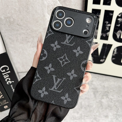 Black Louis Vuitton designer iPhone case for iPhone 17 Pro Max