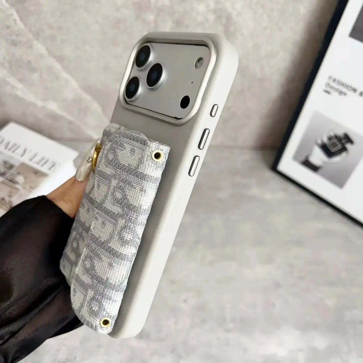 Christian Dior iPhone 17 Pro Max Case - Saddle Black Oblique - BREATHE