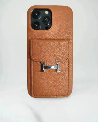 Le Tan Hermès iPhone 17 Pro Max Case with Cardholder BREATHE