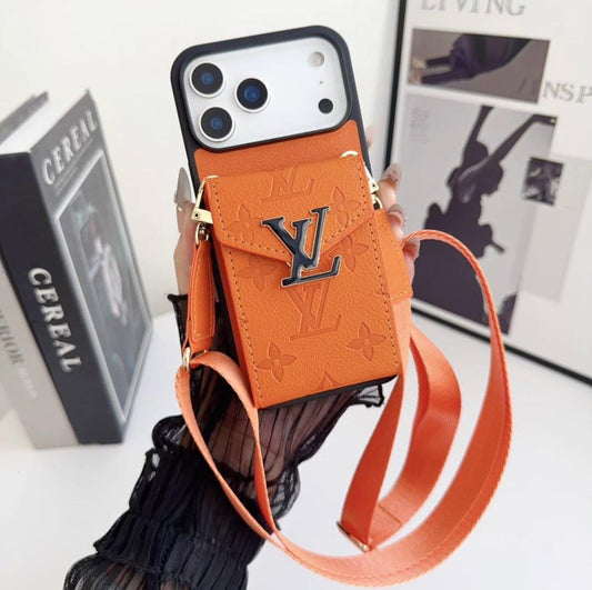 Louis Vuitton iPhone 18 Pro Card Holder Case – Luxury Designer Wallet Cover