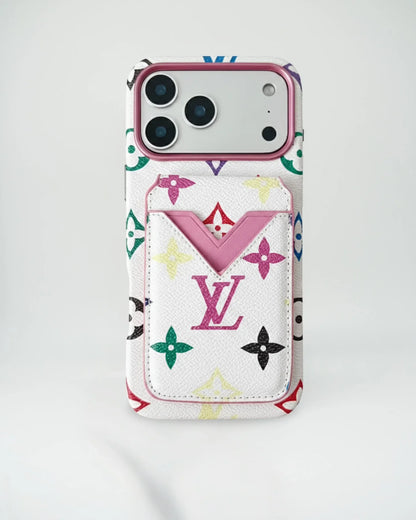 Beige Monogram Gucci iPhone 17 Pro Max Case with Cardholder – Classic Canvas Luxury