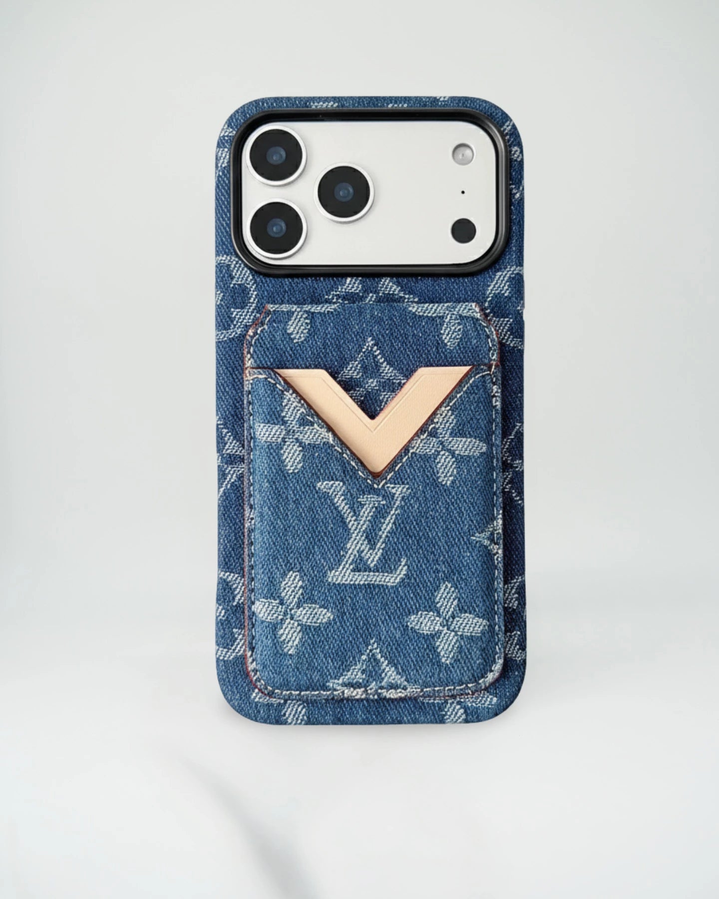 Brown Red Louis Vuitton iPhone 17 Pro Max Case with cardholder – Classic Monogram Luxury