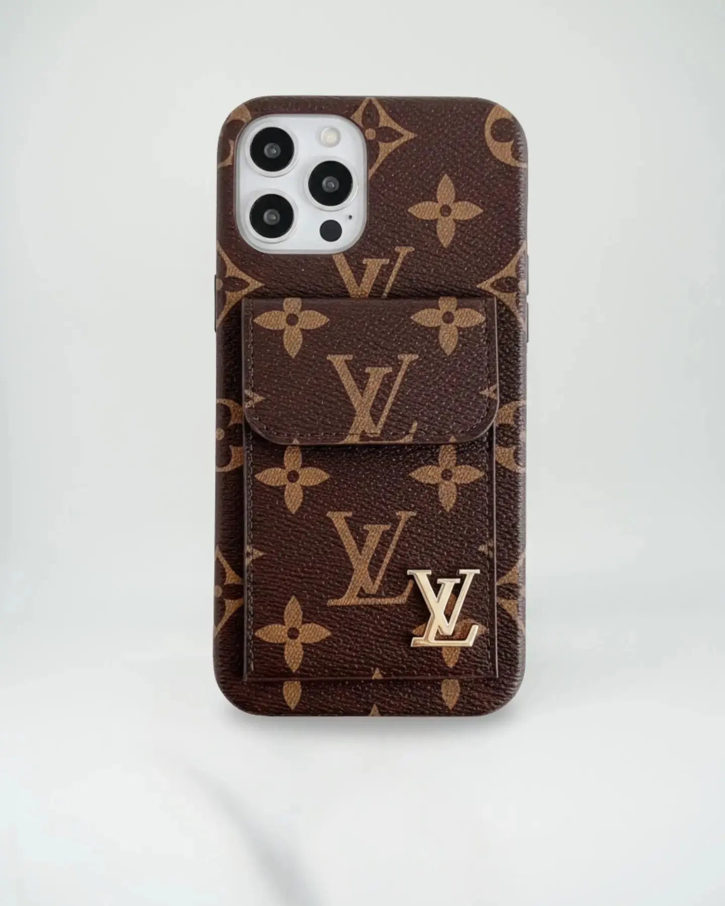 Brown Small Monogram Louis Vuitton iPhone 17 Pro Max Case CardHolder BREATHE