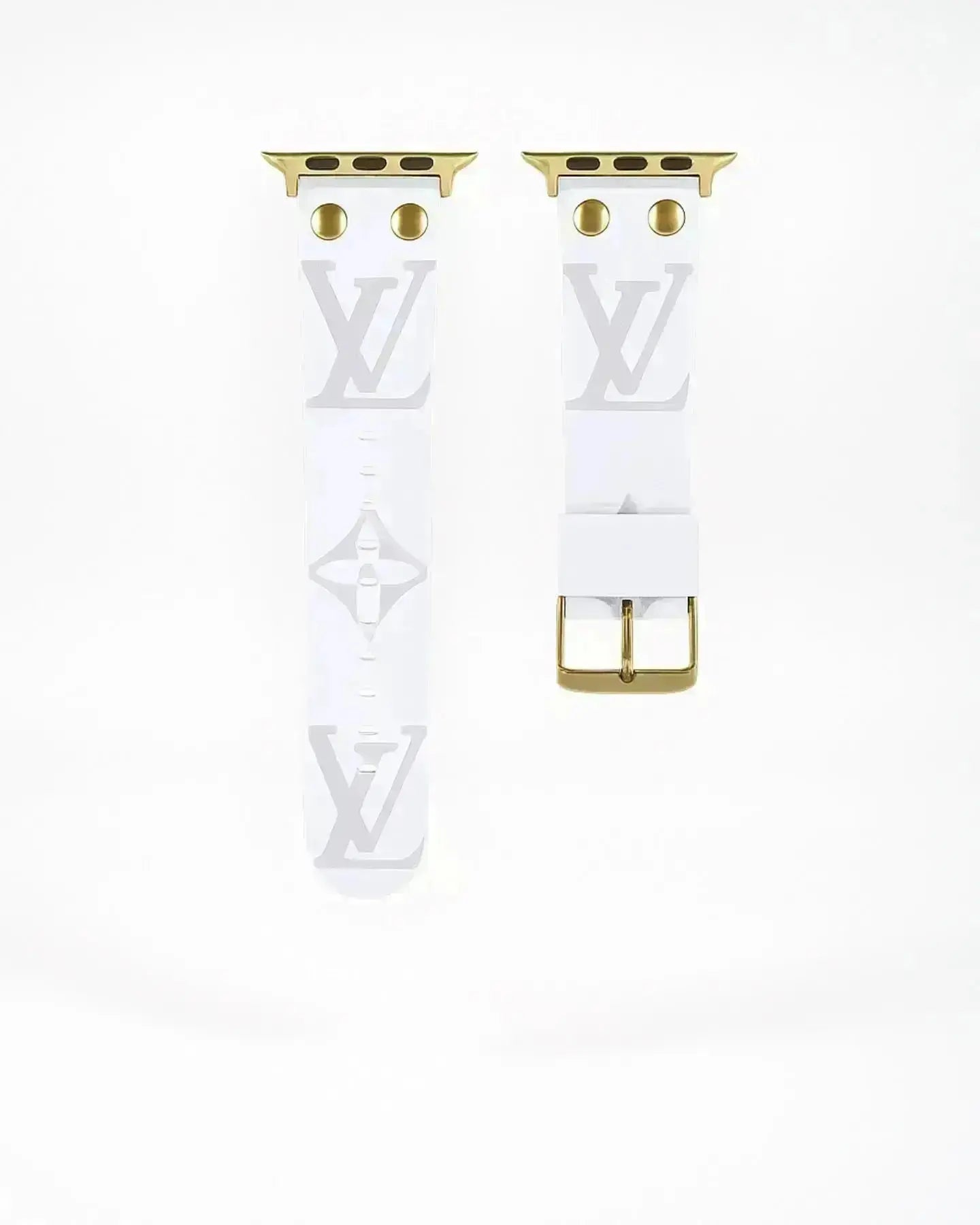 Louis Vuitton Apple Watch Band Black Monogram With Gold BREATHE