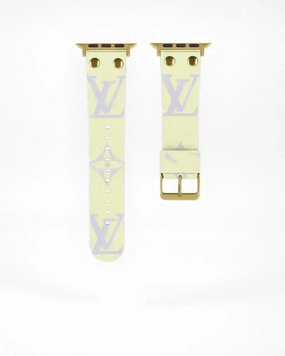 Louis Vuitton Apple Watch Band Pistachio Mist Monogram With Gold BREATHE