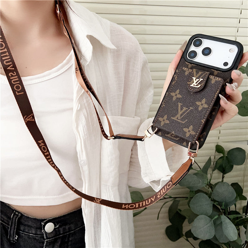 Louis Vuitton crossbody iPhone case in multiple luxury styles