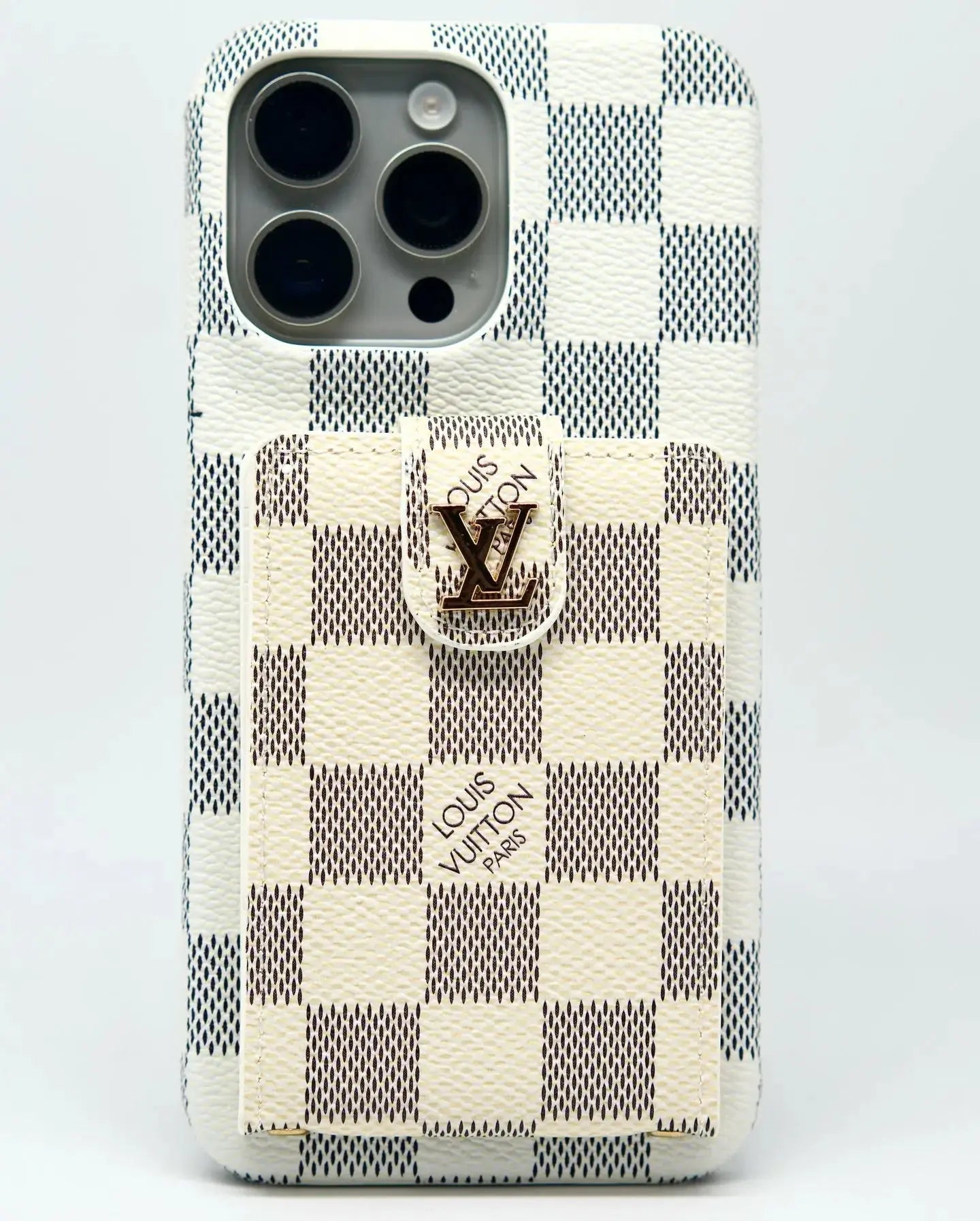 Brown Louis Vuitton iPhone 17 Pro Max Case Cardholder BREATHE