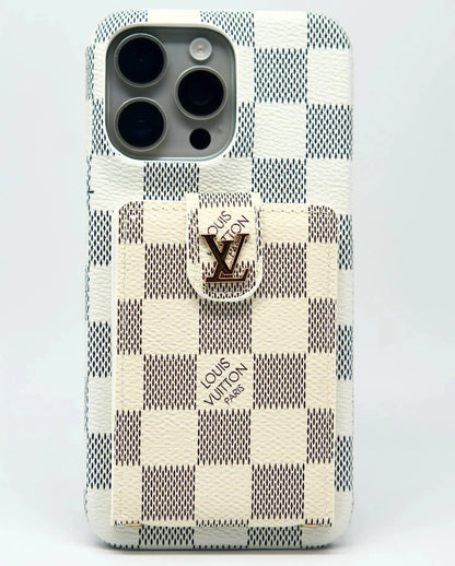 Brown Louis Vuitton iPhone 17 Pro Max Case Cardholder BREATHE