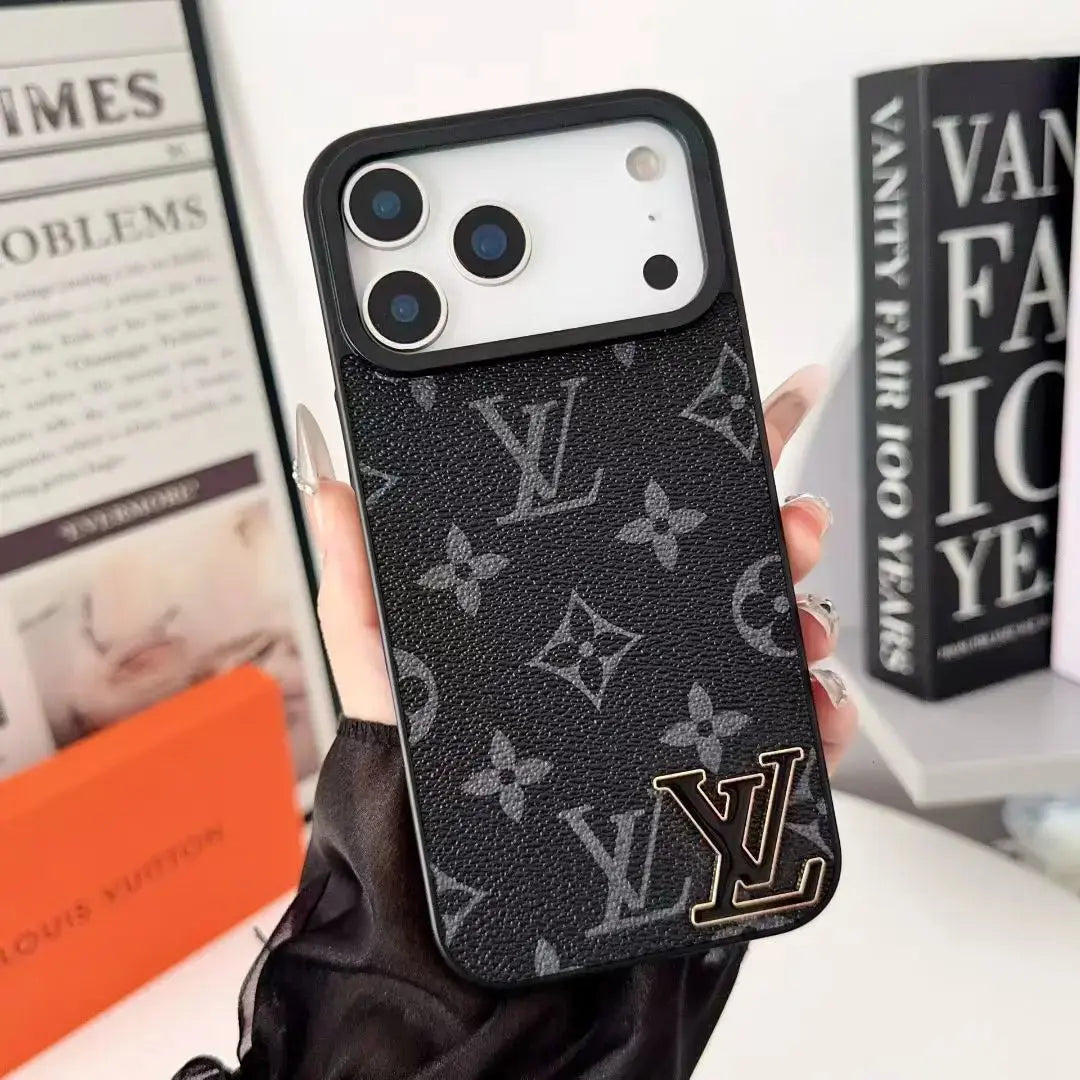 Dark Monogram Canvas Louis Vuitton iPhone 17 Pro Max Case With Logo BREATHE