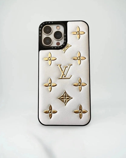 Black Gold Louis Vuitton iPhone 17 Pro Max Case BREATHE
