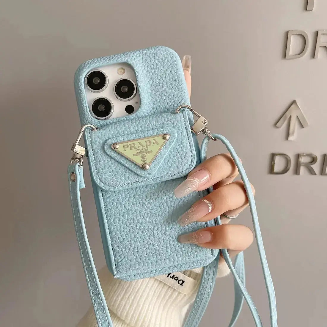 Le Ciel Prada iPhone 17 Pro Max Case With Strap Crossbody BREATHE
