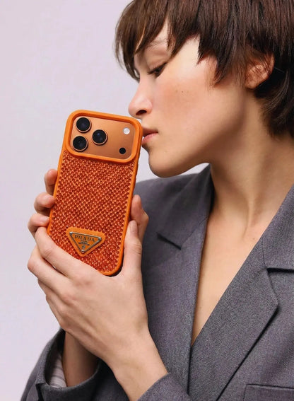 Grey Diamond Prada iPhone 17 Pro Max Case BREATHE