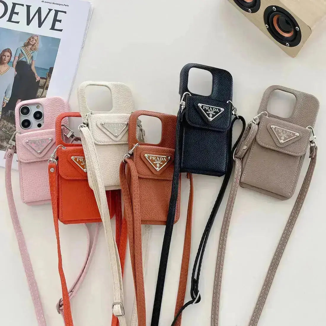 Le Zest Prada iPhone 17 Pro Max Case With Strap Crossbody BREATHE