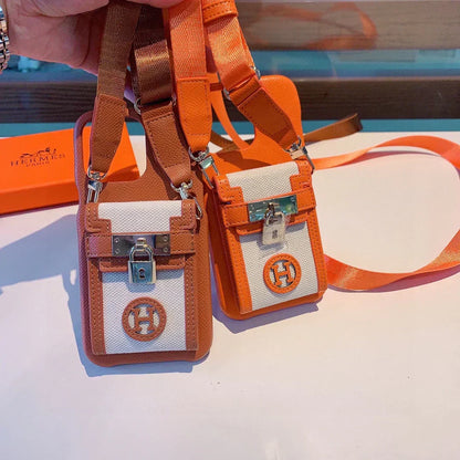 Premium Hermès leather iPhone case close-up