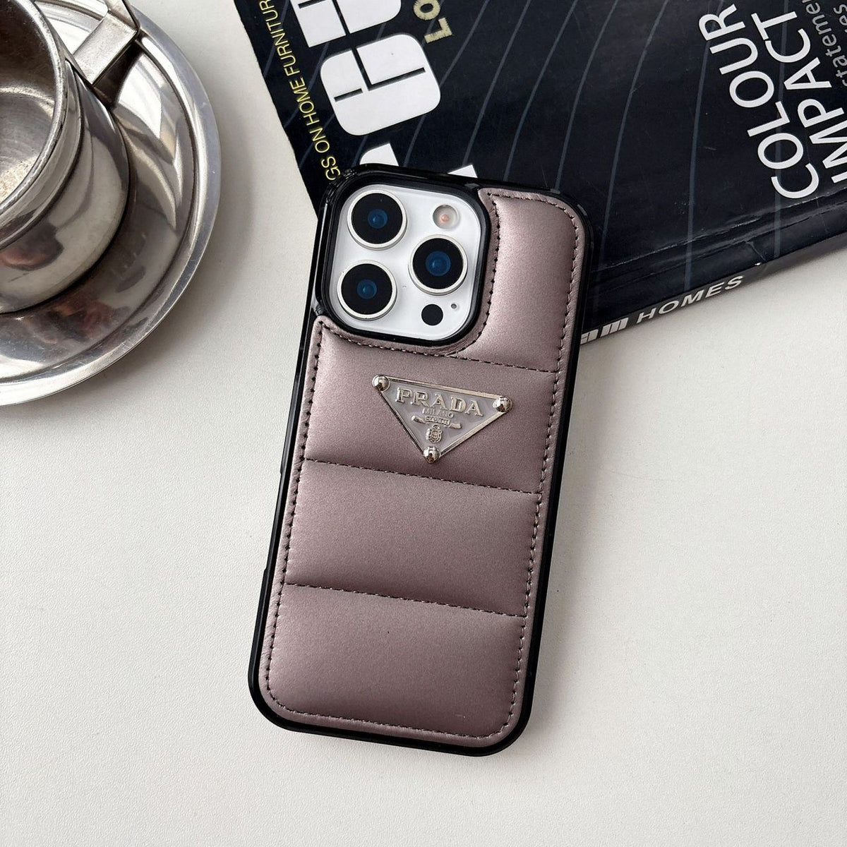 Puffer Prada iPhone 18 Pro Case – Luxury Designer Phone Cover