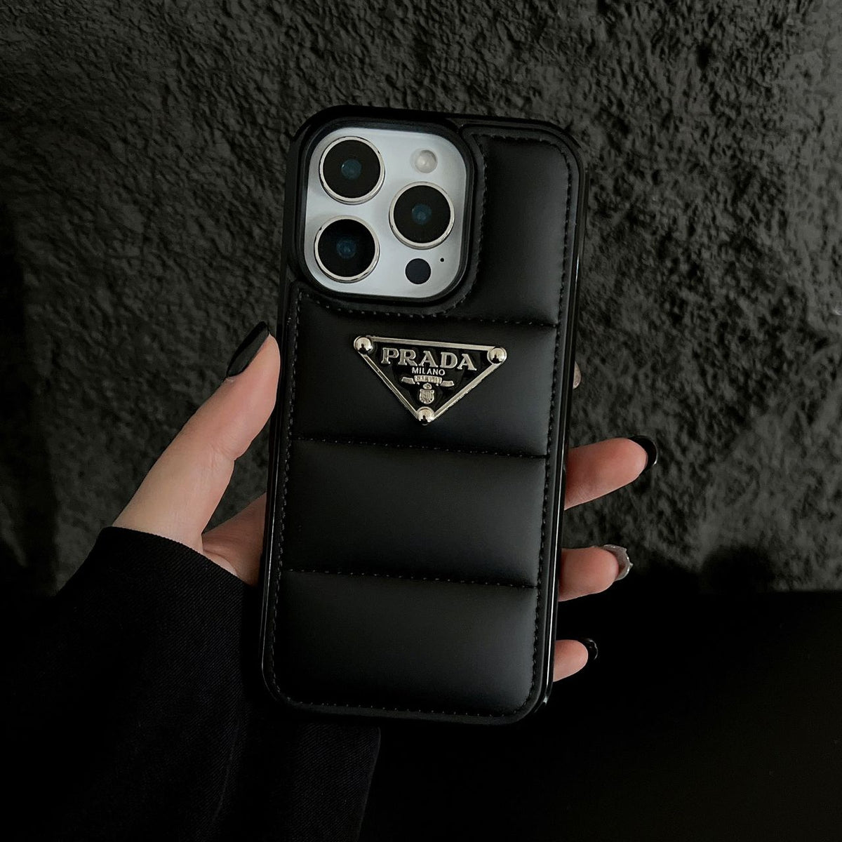 Puffer Prada iPhone 18 Pro Case – Luxury Designer Phone Cover