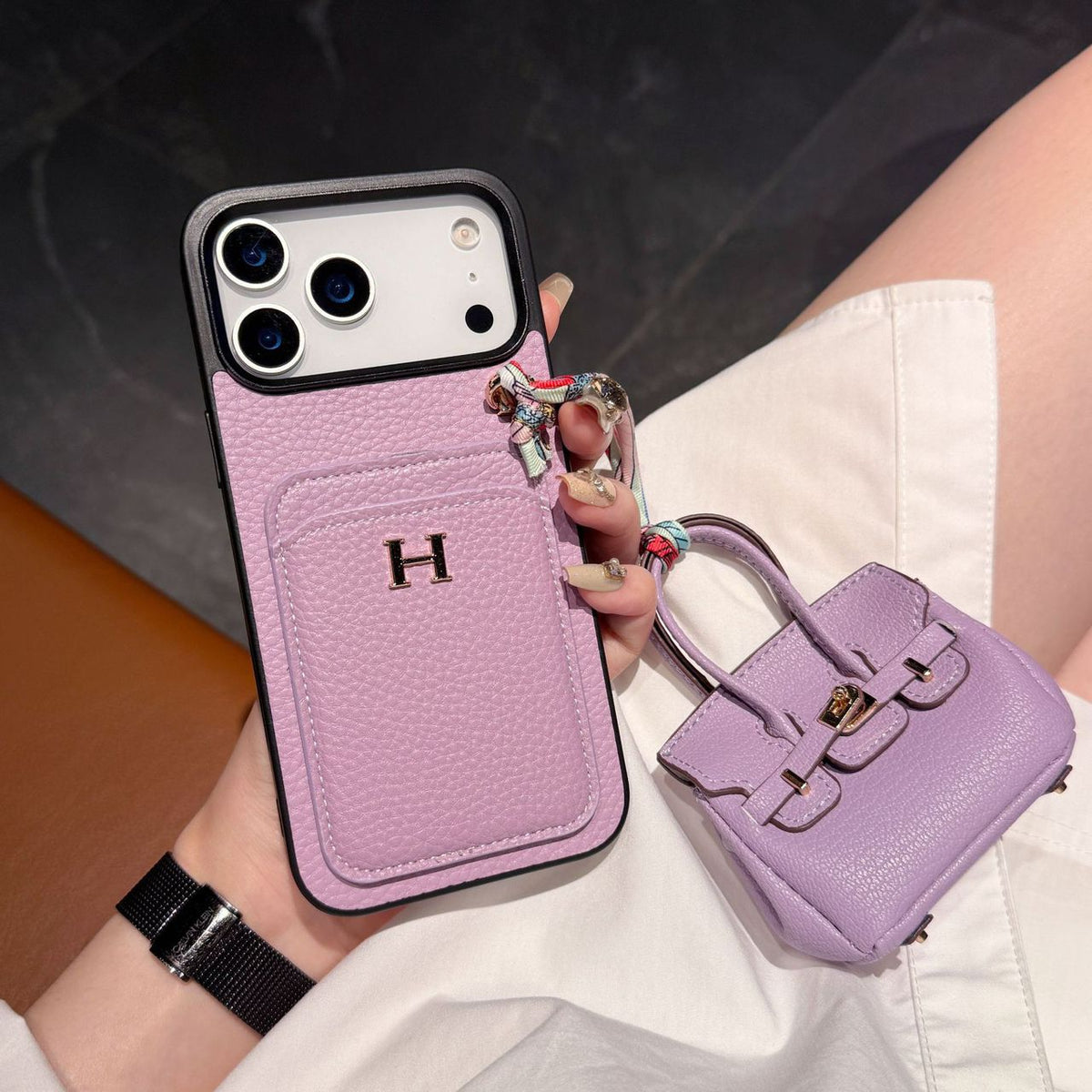 Hermes iPhone 18 Pro Max Case with AirPods Cover – Luxury Leather Designer Set