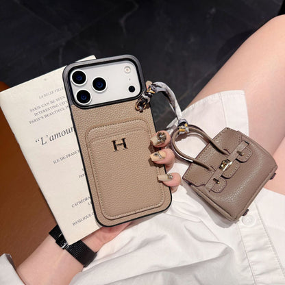 Hermes iPhone 18 Pro Max Case with AirPods Cover – Luxury Leather Designer Set