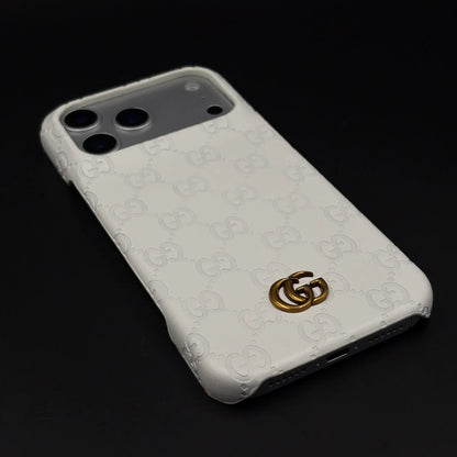 Luxury Gucci iPhone 18 Pro Max Case | GG Monogram Leather