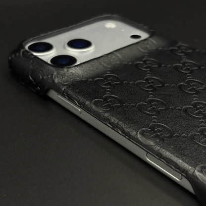 Luxury Gucci iPhone 18 Pro Max Case | GG Monogram Leather