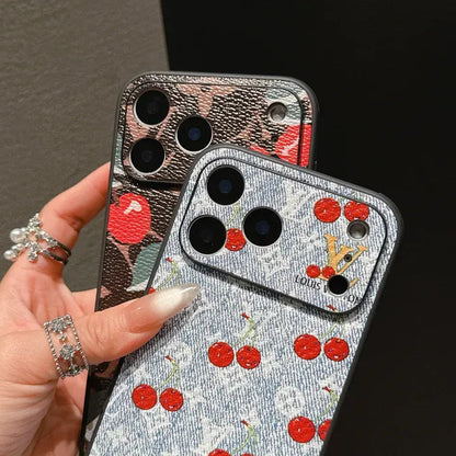 Louis Vuitton cherry designer case for iPhone 17 Pro Max