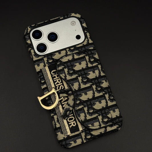 Oblique Dior iPhone 18 Pro Max Case with Card Holder – Luxury Dior Phone Case