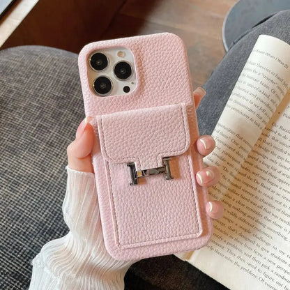 Le Rose Hermès iPhone 17 Pro Max Case with Cardholder BREATHE