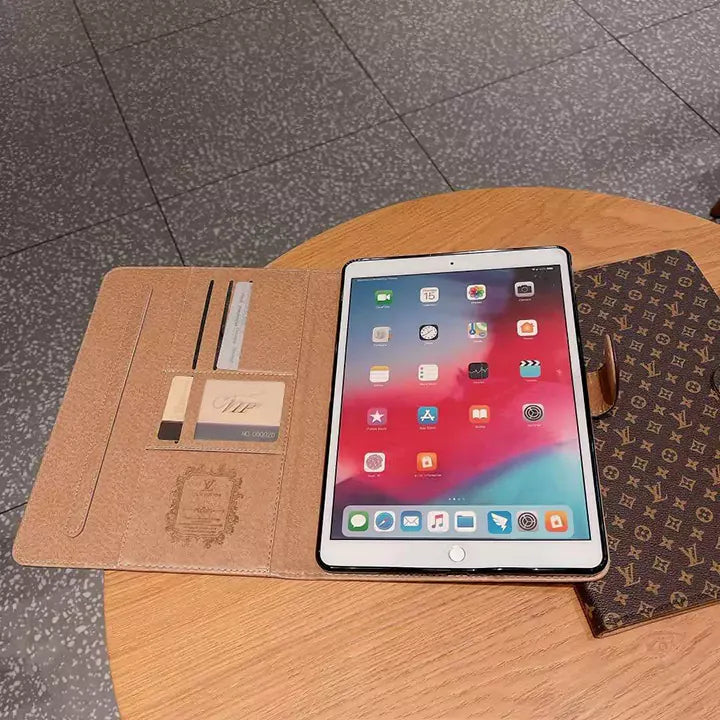 LV iPad case designer wallet cover with stand