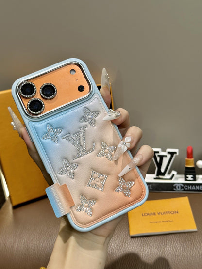 Elegant sunset orange MagSafe compatible iPhone case