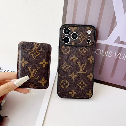 Louis Vuitton iPhone 18 Pro Max Case MagSafe – Classic Monogram Leather Brown