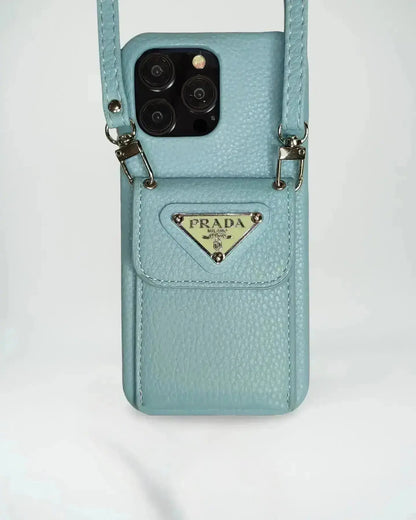 Le Citrine Prada iPhone 17 Pro Max Case With Strap Crossbody BREATHE
