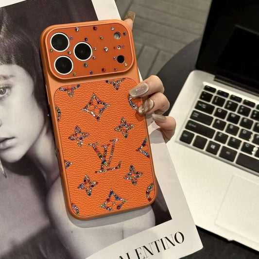 Louis Vuitton Rhinestone iPhone 18 Pro Max Case – Glitter Crystal Luxury Cover